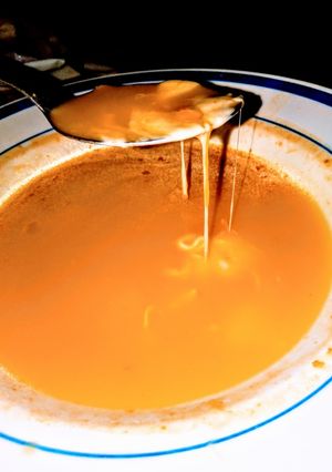 Una foto de Sopa crema de zapallo económica