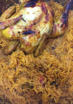 صورة لوصفة كبسة الدجاج اللذيذه 😋