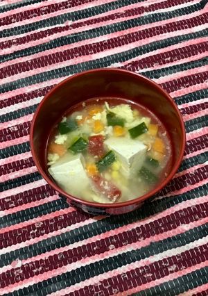 Foto resep Sup telur jagung