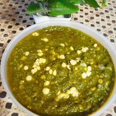 Palak Chana dal A picture of Palak Chana dal.