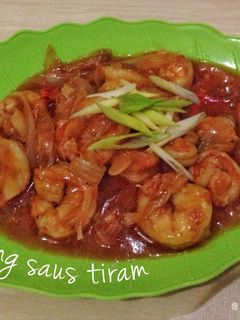 Foto resep Udang saus tiram (pedas)