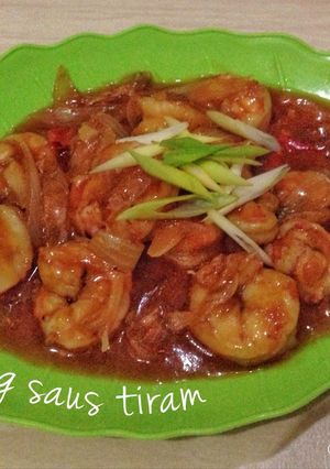 Foto resep Udang saus tiram (pedas)