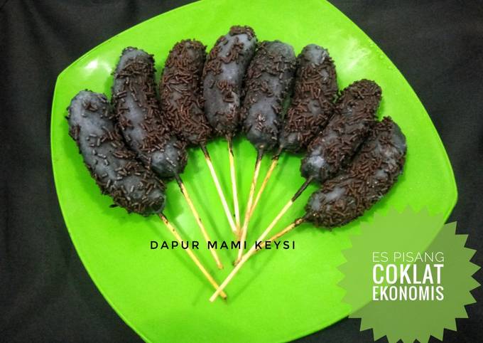 Standar Resep praktis membuat Es pisang coklat ekonomis yang enak