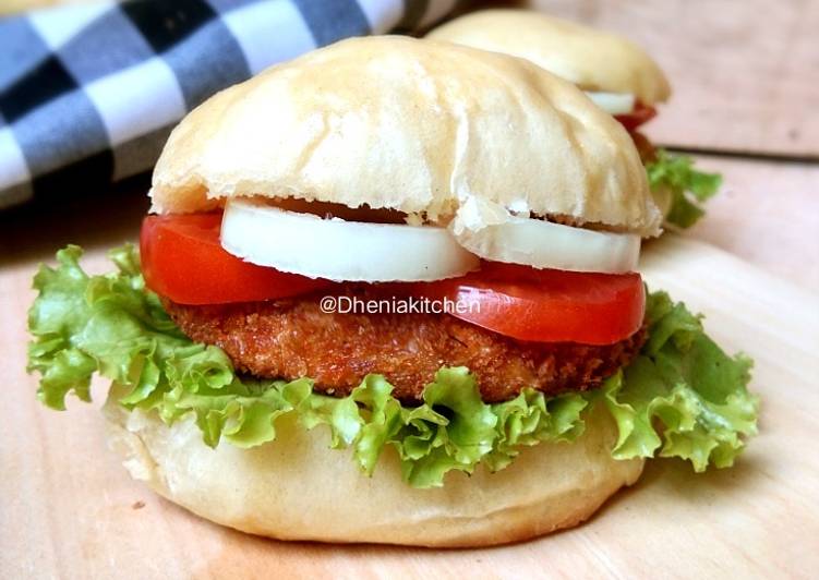 How to Cook Perfect Burger nugget ayam homemade 🍔