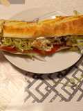 Baguette vegetal de pollo