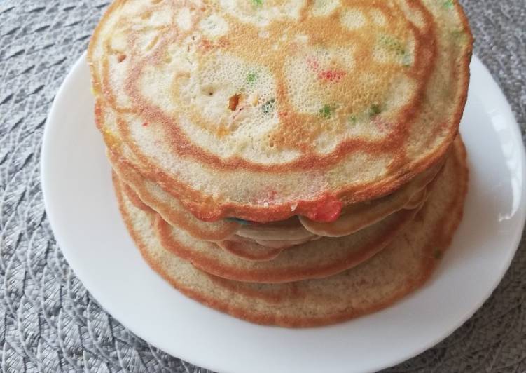 Recipe of Homemade Funfetti vanilla pancakes