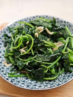 蝦皮炒莧菜 的食譜成品照片