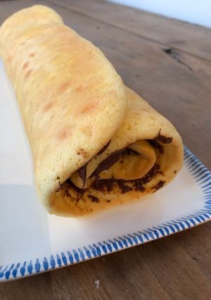 Une photo de Gateau roulé au nutella