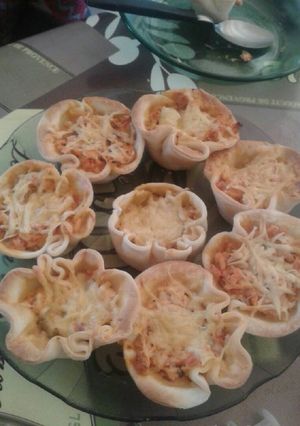 Una foto de Canastitas de pollo