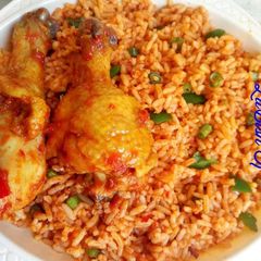 A picture of Jollof rice.