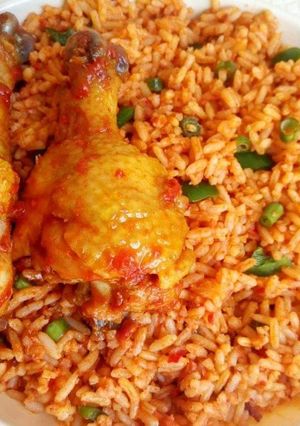 A picture of Jollof rice.