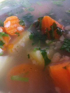 Hình của món Canh khoai tây cà rốt.