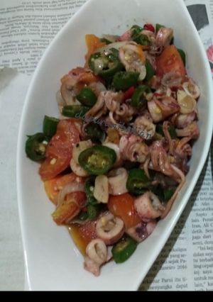 Foto resep Cumi asin tumis guampil kilat mantap
