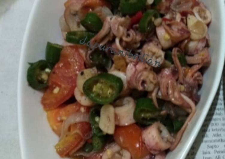 Resep Cumi asin tumis guampil kilat mantap yang Bisa Manjain Lidah