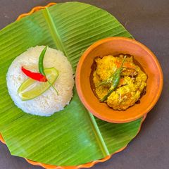 A picture of Shorshe Bhape Chingri - Noboborsho/ Poila Baisakh special.