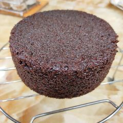 A picture of Eggless Whole Wheat Chocolate Cake.