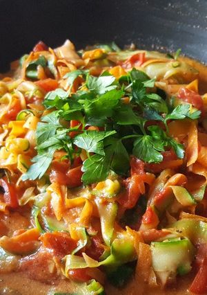 Foto resep Zukini Wortel Spagetti (cocok untuk menu diet)
