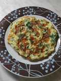 Frittata di patate dolci e rucola