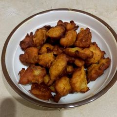 A picture of Leftover cabbage sy fritters.