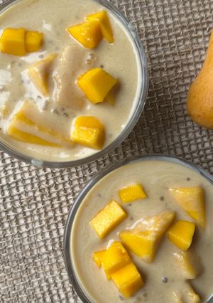 A picture of Mango Tapioca Pudding.