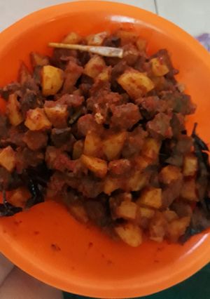 Foto resep Balado Ati sapi & Kentang