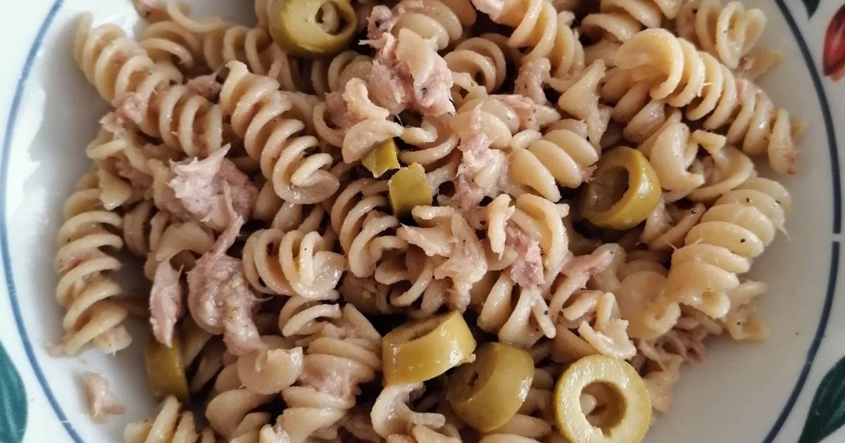 Pasta con atún de lata 🐟 Receta de Regina Hernandez Cookpad