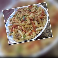 Chicken chatpata pasta A picture of Chicken chatpata pasta.
