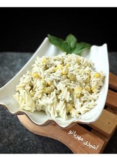 عکسی از دستور سالاد ذرت و پاستا
