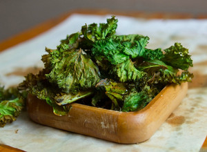 Una foto de Kale chips