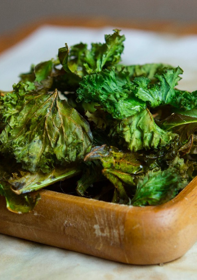 Una foto de Kale chips