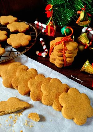 A picture of Pearl Millet cookies or Bajra Cookies.