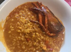 Una foto de Arroz caldoso con bogavante