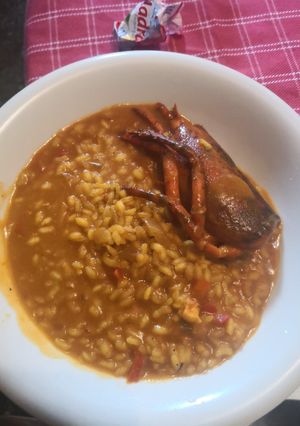 Una foto de Arroz caldoso con bogavante