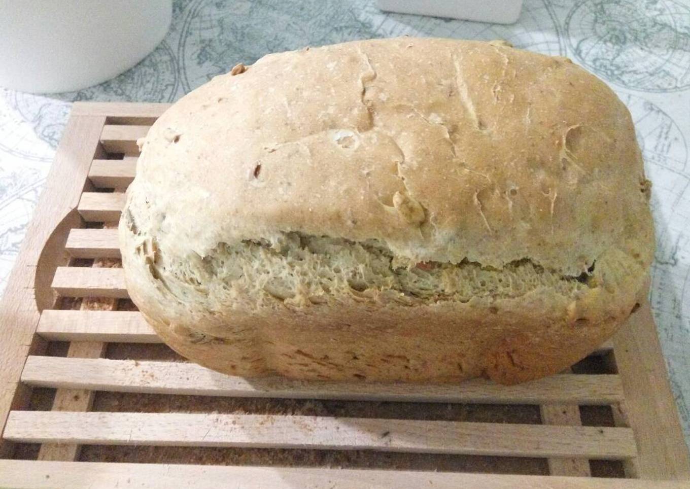 Pan de pipas de girasol y calabaza para panificadora