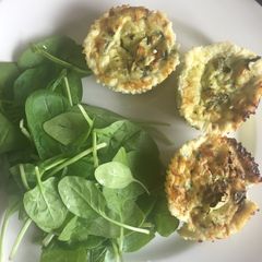 A picture of Healthy mini courgette frittatas #seasonsupply.