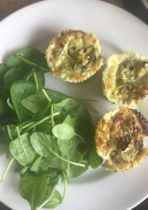 A picture of Healthy mini courgette frittatas #seasonsupply.