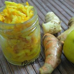 A picture of Raw Turmeric,Amba Haider,Ginger Pickle.