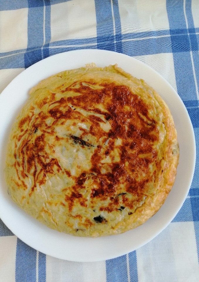 Una foto de Tortilla de patata con verduras al microondas