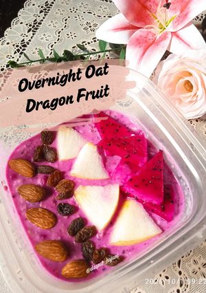 Foto resep Overnight Oat Dragon Fruit