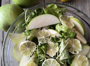 Una foto de Ensalada verde que te quiero verde