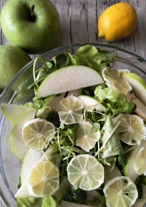 Una foto de Ensalada verde que te quiero verde
