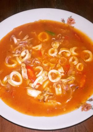Foto resep Cumi Saos Padang (tanpa saos kemasan)