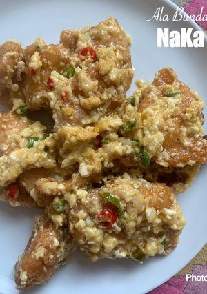 Foto resep 030. Chicken Salted Egg@ Ayam Telur Asin