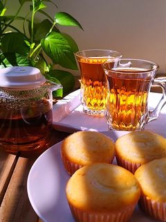 عکسی از دستور کاپ کیک کرمدار بدون فر