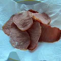 Oven-Baked Unsmoked Bacon Medallions A picture of Oven-Baked Unsmoked Bacon Medallions.