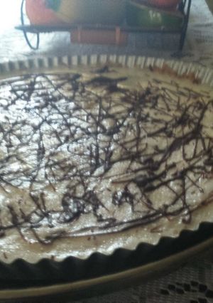 Una foto de Pie de plátano con crema de coco 