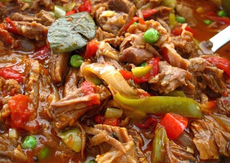 Steps to Prepare Quick Ropa Vieja (Cuban Style Stewed Shredded Beef)