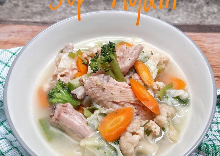 Langkah Mudah untuk Membuat Sup Ayam Bumbu Instan Sajiku / Chicken Soup Anti Gagal