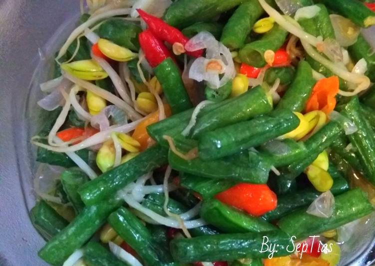 Tumis Kacang Panjang Toge Kedelai