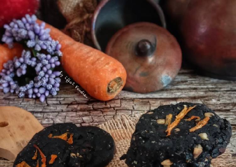 Resep Black Choco Carrot Oat Cookies yang Lezat